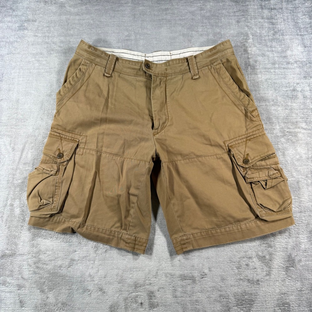 Polo Ralph Lauren Shorts Mens 36 Tan Cargo Cotton Utility Outdoor Hiking